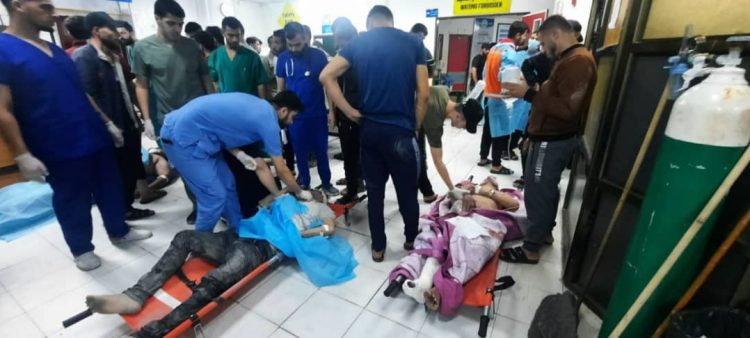 Kondisi di dalam rumah sakit Indonesia di Utara Gaza.