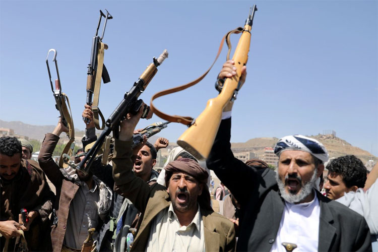 Pasukan Houthi-Yaman. (Foto: Antara)